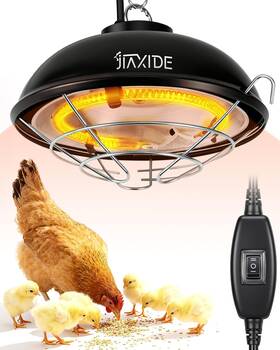 Jiaxide 445010276275 350w Dual-mode Heat Lamp For Chickens - Long-lasting Brooder Heater Bulb Chick H