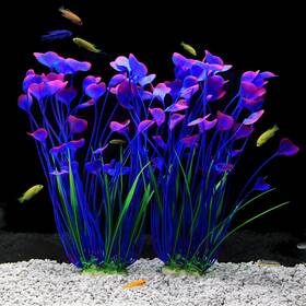 Jih 791742706922 Plastic Plants For Aquarium Tall Artificial Fish Tank Decor 15