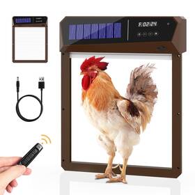 Jy-jm1077 Jippcl Automatic Chicken Coop Door 5000mah Battery Solar 5 Modes