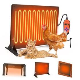 Js11-double Jissbon 2-in-1 Chicken Brooder And Coop Heater Dual Heating Side Radiant Heat Panel For