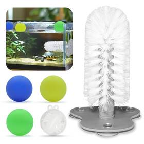 Z250202-fba Jjmolle Turtle Toys For Aquatic Tank Accessories Brush With Suction Cu