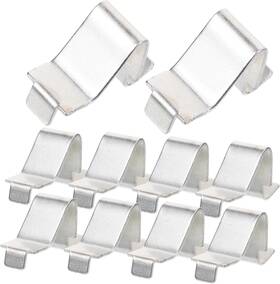3.00x2.00x1.40cm Jojofuny 1564135271909 12pcs Heavy Duty Metal Cabinet Shelf Clips Silver