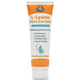 Las01 Jollyfit L-lysine For Cats Oral Paste Immune And Respiratory Support Felines Brown