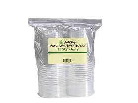 Joshs Frogs 810034582379 32 Oz Fruit Fly Cup And Vented Lid- 20 Pack