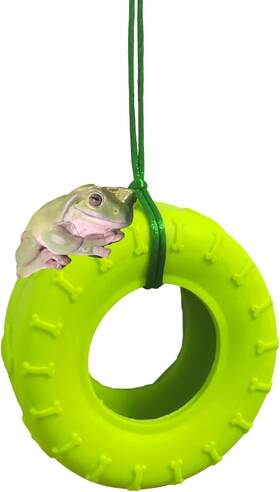 A072 Jslzf Tree Frog Habitat Toy With Climbing Swing Terrarium Decor Suction Cup Hook