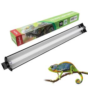 Ju-uvb5-lck Jugbuy Uvb Reptile Light Kit 24w T5 Lamp Fixture And 5.0 Tube Combo Linear Lig