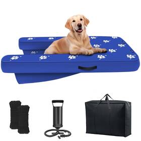 Juw46250224gfts02 Juoifip Inflatable Dock Platform Dog Boat Ramp Floating Non-slip Oxford And Pvc With
