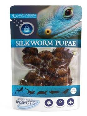 Jurassic Natural 860009205345 2 Pack - Silkworm Pupae 15g Organic Reptile Food