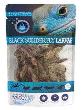 Jurassic Natural 860009205383 2 Pack - Black Soldier Fly Larvae 20g Organic Reptile Food