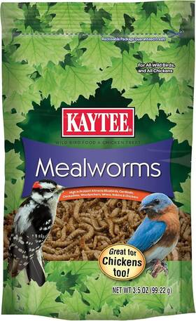 100509357 Kaytee Wild Bird Food Mealworms For Bluebirds Wrens 3.5 Ounce Pack Of 1