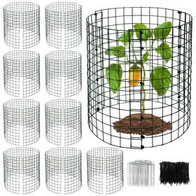Zwbhq001 Keoholi 10 Packs Plant Protectors Cages From Animals 12 Inch X 30 Pcs Wire M