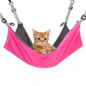 Kjuyt 789481467341 Hanging Cat Hammock Indoor Cats Pet For Cage Bed Adjustable B