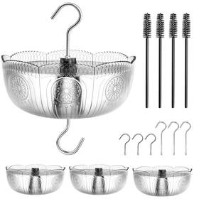 20240306-001 Knowone Ant Moat For Hummingbird Feeders 4 Pack 6 Oz Vintage Style Guard Humm