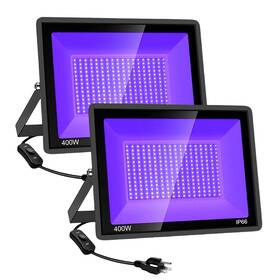 Kol24 Koltime 2 Pack 400w Led Black Lights Outdoor Subject To Actual Situation