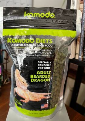 Komodo 784369931518 New Diets Adult Bearded Dragon Food 14 Oz. #93151