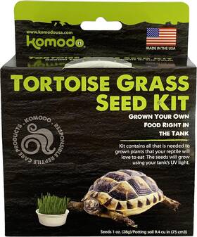 Km93181 Komodo Grow Your Own Tortoise Grass Seed Kit 1 Count Pack Of Brown