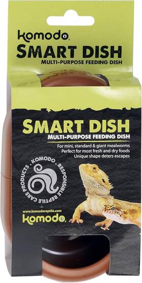 Km93235 Komodo Smart Dish Deters Non-jumping Live Food From Escaping No Size