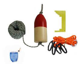 Caq-1 Kufa 1/4 Inch X 100ft Leaded Rope 11ftft Float Harness Caliper Bait Bag Combo