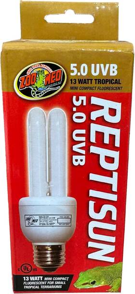 Laboratories Inc 711181099546 Reptisun 5.0 Uvb Mini Compact Fluorescent Pack Of 2