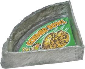 Kb50 Laboratories Reptile Rock Corner Water Dish X-large Assorted Color Black