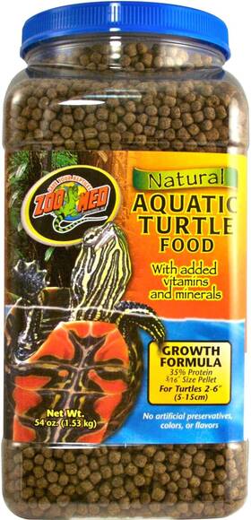 Zm54 Laboratories Aquatic Turtle Growth Formula Food High Protein Pellets 54 Oz Tub