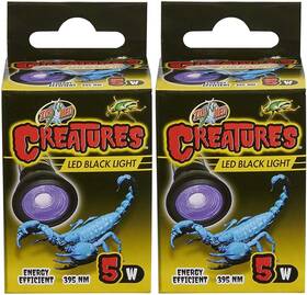Labs 313055682634 Creatures Led Black Light Lamp 5 Watt - Pack Of 2