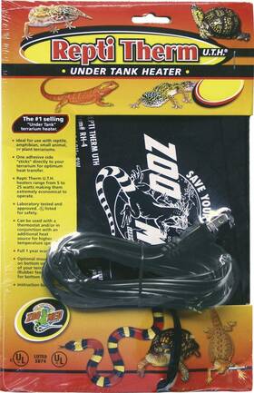 Labs 445052895892 Repti Therm Under Tank Reptile Heater 16 Watts - 12 Inch Long X 8 Wide 30-40 Gallo