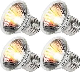 Lachesan 313054383396 4-pack 50w Uva Bulbs Fit E26 Heat Reptile Lamp Light Turtle For Rept