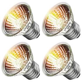 H450 Lachesan 4 Pack 50w Uva Uvb Bulbs Fit E26 Heat Reptile Lamp Light Turtle F