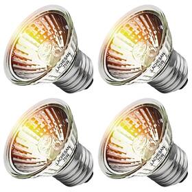 H475 Lachesan 4-pack 75w Uva Bulbs Fit E26 Heat Reptile Lamp Light Turtle For R