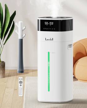 Lcd-mh-2301j Lacidoll Cool And Warm Mist Humidifier Large Room 5.3gal/20l Humidifiers For