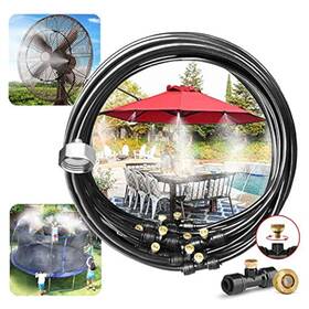Ps-23brass Landgarden Misting Cooling System Pre-assembled Kit 75ft 27m Line 2