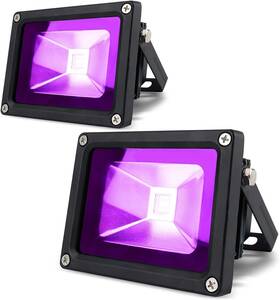 Lanfu 714744310768 2 Pack 10w Led Black Light Blacklight For Fluorescent Neon Glow In The