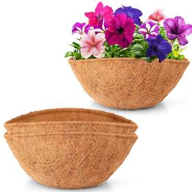 Laveve 705114376873 Coco Coir Liner Replacement For Plant Hanging Basket 2 Pcs 16 Inches