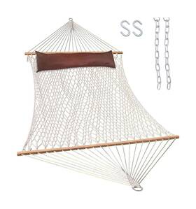 Hm-cot-2 Lazy Daze Hammocks 12ft Double Rope 2 Person Hand Woven C... Fast Ship