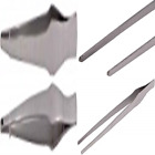 Lbl-k6dgo-a2000 Stainless Steel Tweezers Long Feeding Tongs Nippers Re Silver Straight
