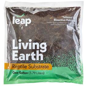 Leap 704335294577 Habitats Living Earth Substrate - Bioactive Ready Terrarium Bedding Mix For R