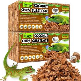 Legigo 445008054083 4 Pack Coconut Chip Substrate For Reptiles Natural Coco Husk Reptil