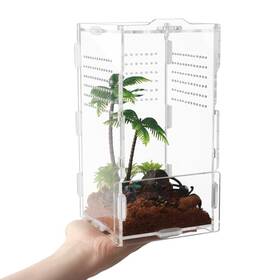 Leizhenzi 752771110739 Jumping Spider Enclosure 4 X4 X8 Tarantula Enclosurereptile Feeding Boxacryl