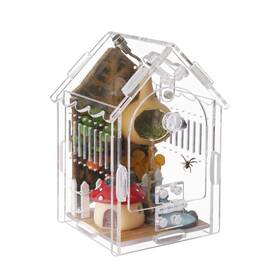 Bolang-2 Leizhenzi Jumping Spider Enclosure Kit Acrylic Transparent Color-3.15 Inch X3.15 X5.6