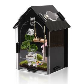 Bolang-hei-2 Leizhenzi Jumping Spider Enclosure Kit 3.15x3.15x5.6 Inch Black-3.15 X3.15 X5.6