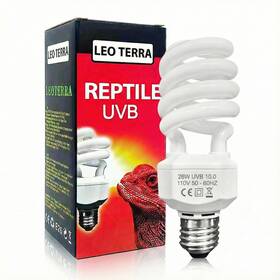 Leoterra 662565455659 Uvb Light For Bearded Dragon 26w 10.0 Uva Reptile Bulb Des