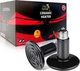 Leoterra 711181475265 2pcs 75w Ceramic Heat Emitter Infrared Bulb Chicken Coop