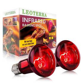 Leoterra 749889850817 50w Reptile Heat Lamp Night Light Red Bulb Pack Of 2 For Te
