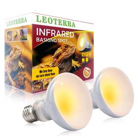 Leoterra 749889850831 75w Heat Lamp 2pack Bulbs For Bearded Dragon Lizard Gecko Fr