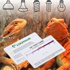 Likzinwa 793227179979 Uvb Sensor Card 2-pack Test Of Reptile Lamp Uv Fluor