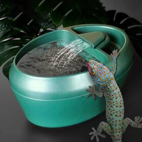 Linalife 734914276595 Reptile Waterfall Drinking Fountain Eco Friendly Watering Water Feeder Chamel