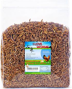 Linhuang-pet 744110439083 I Love Worms Dried Black Soldier Fly Larvae 5lb 100% Natural Non-gmo Treat F