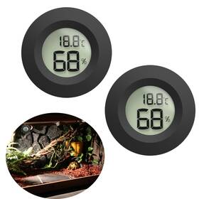 Ys70 Lipang Reptile Tank Accessories 2pcs Thermometer And Humidity Gauge Bearded D