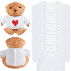 Sa0014 Litherr S 18 Pcs Stuffed Bear Clothes Sublimation Blank Shirt Doll T-shi... Fast Ship